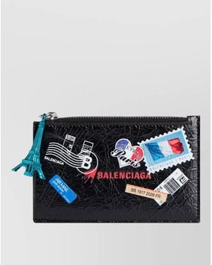 Balenciaga Long Coin And Card Holder - Blue