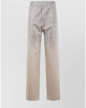 Golden Goose Denim Straight Trousers - Grey