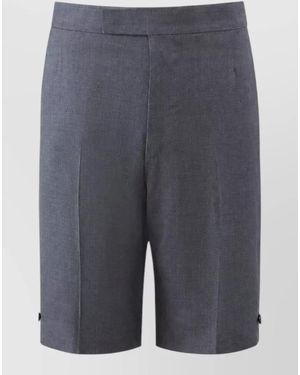 Thom Browne Wool Tailored Shorts - Gray