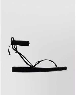Tory Burch Suede Sandals - Metallic