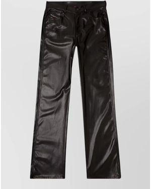 DIESEL P-Lain Eco Leather Trousers - Black