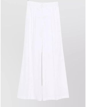 Via Masini 80 Wide-Leg Trousers - White