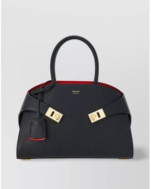 Ferragamo Small Hug Tote Bag - Black