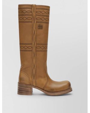 Miu Miu Ankle Boots - Brown