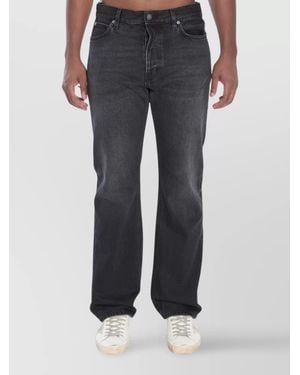 Haikure Denim Regular-Fit Straight-Leg Trousers - Grey