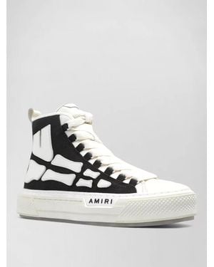 Amiri Leather High-Top Trainers - White