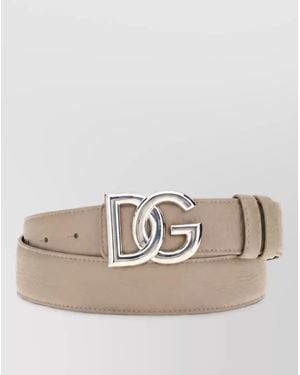 Dolce & Gabbana Leather Belt - Natural