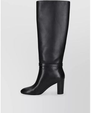 Tory Burch Leather Ankle Boots - Black