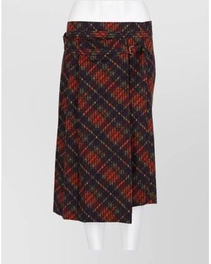 Dries Van Noten Pleated Skirt - Red