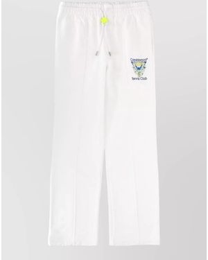 CASABLANCA Organic Cotton Track Trousers - White