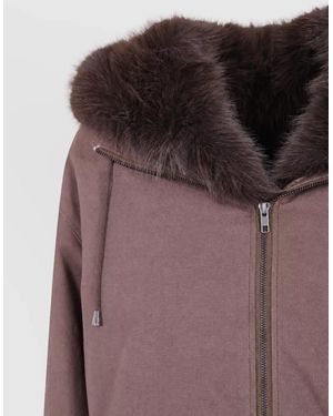 DR. HOPE Faux Fur Jacket - Brown