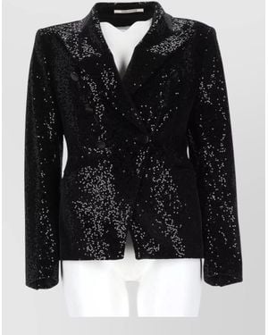 Tagliatore Sequined Blazer - Black
