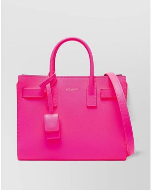 Saint Laurent Sac De Jour Nano Leather Tote Bag - Pink