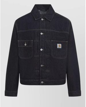 Carhartt Belmar Jacket Adjustable Waist Chest Pockets - Blue