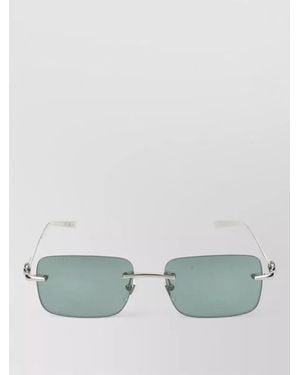 Gucci Sunglasses Gg1703S 002 Rimless Rectangular Metal - Green