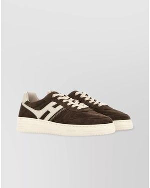 Hogan Suede Leather Low-Top Trainers - Multicolour