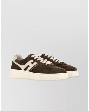 Hogan Suede Leather Low-Top Trainers - Multicolour