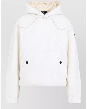 Moncler Hooded Sweatshirt - White