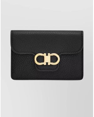 Ferragamo Leather Keyring - Black
