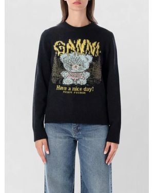 Ganni Wool Jumper - Black