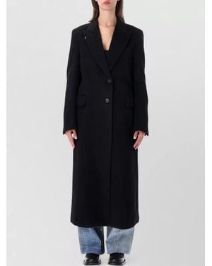 Our Legacy Mohair Wool Oversized Single Breasted Coat - Black