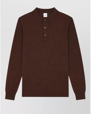 Aspesi Wool Polo Shirt - Brown