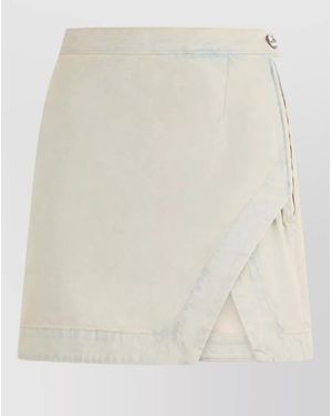 Vivienne Westwood Denim Mini Wrap Skirt - Natural