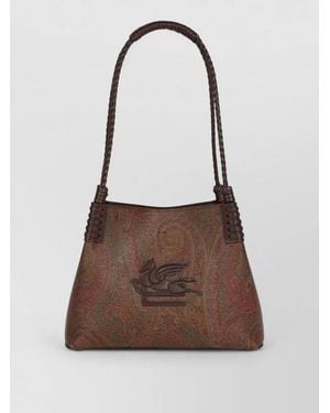 Etro Arnica Libra Small Paisley Shoulder Bag - Brown
