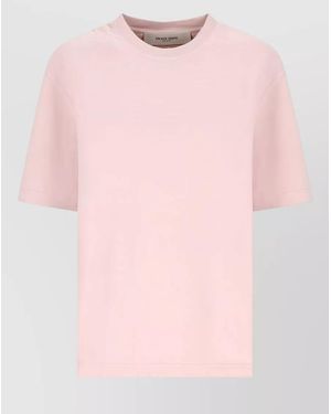 Golden Goose Cotton Relaxed-Fit Logo T-Shirt - Pink
