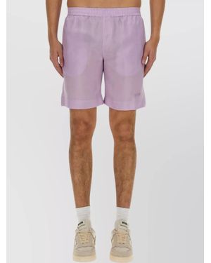 MSGM Regular-Fit Deck Shorts - Purple