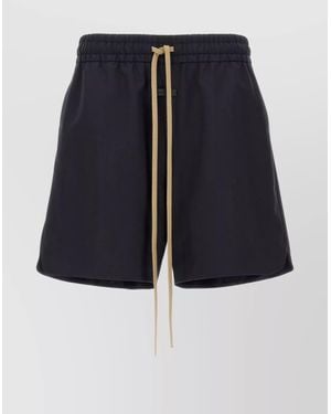 Fear Of God Elastic Waistband Wool Bermuda Shorts - Blue