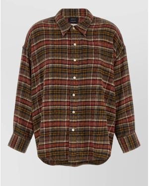 R13 Checked Shirt - Brown