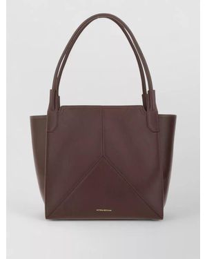 Victoria Beckham Shoulder Bag Tote Medium Dual Handles - Brown
