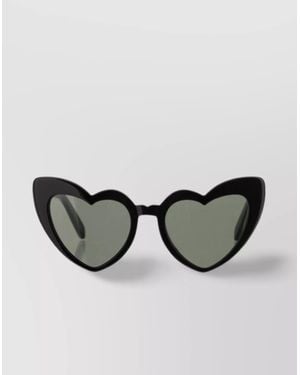 Saint Laurent Loulou Heart-Shaped Sunglasses Dark Lenses - Green