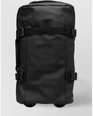 Rains Texel Cabin Bag With Telecopic Handle And Wheeled Design - Black