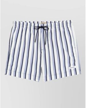 Woolrich Striped Swim Shorts - Blue