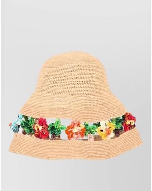 Alanui Sea Nomad Raffia Hat Wide Brim - Multicolour