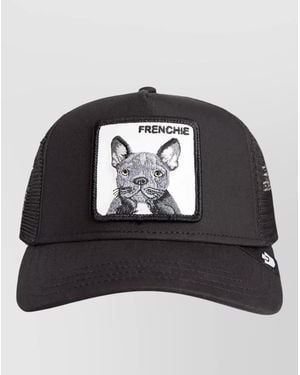 Goorin Bros Frenchie Mesh Trucker Cap Curved Brim - Black