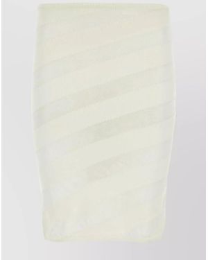 GIMAGUAS Ivory Fitted Skirt - Natural