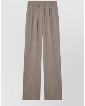 Golden Goose Brittany Wool Viscose Wide Leg Trousers - Multicolour