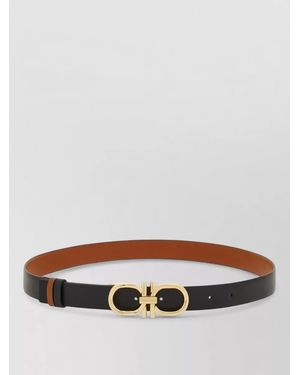 Ferragamo Leather Belt - Grey