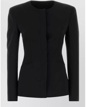 ANDAMANE Stretch Gabardine Blazer - Black