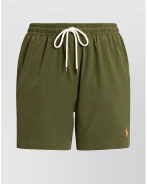 Polo Ralph Lauren Mid-Length Swim Trunk Elastic Waistband - Green