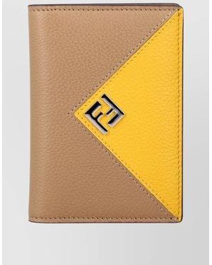 Fendi Vertical Card Holder Slim Two Tone - Multicolor