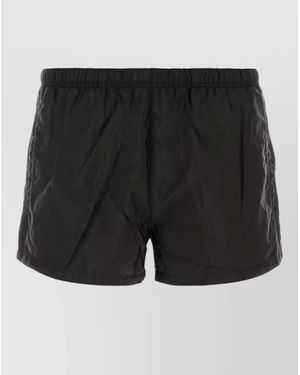 Prada Recycled Polyamide Swim Shorts - Black