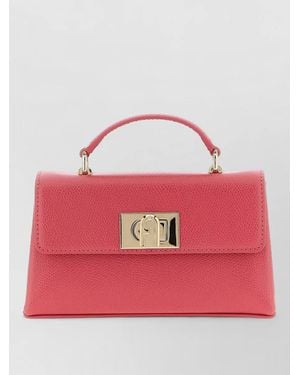 Furla 1927 Mini Shoulder Bag Chain Strap Top Handle - Pink