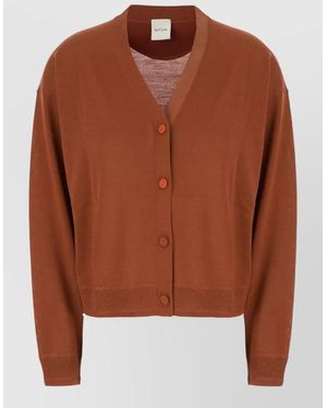 Paul Smith Wool Cardigan - Brown