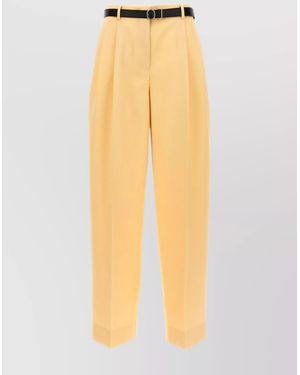Jil Sander Wool Tailored Trousers - Yellow