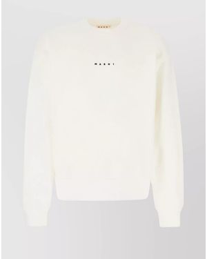 Marni Cotton Sweatshirt - White
