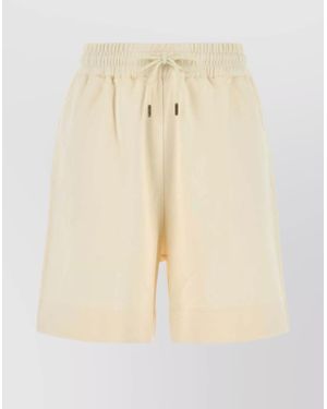 Moncler Cotton Knee-Length Bermuda Shorts - Natural